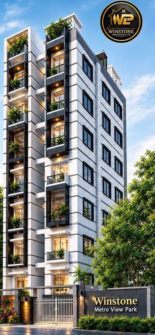 Winstone 15. Winstone Metro View Park apartment building elevation with landscaped balconies